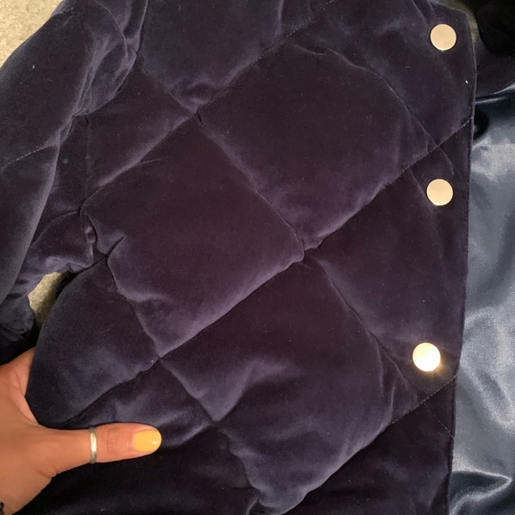 Maje Velvet Bomber Jacket - Picture 3 of 10